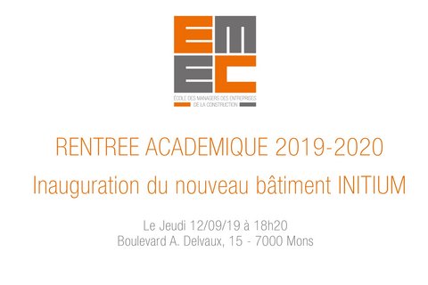 Rentrée académique EMEC 2019-2020